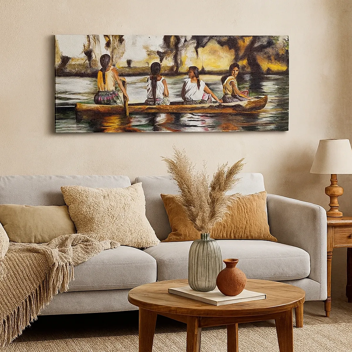 Vászonkép - Egy polinéz paradicsomban - 30x30 cm