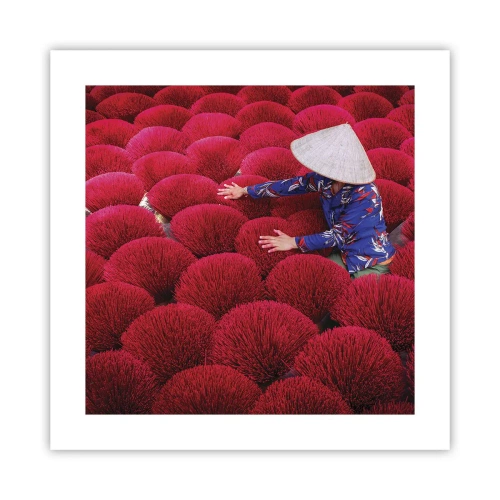 Poszter - A rizsföldön - 40x40 cm