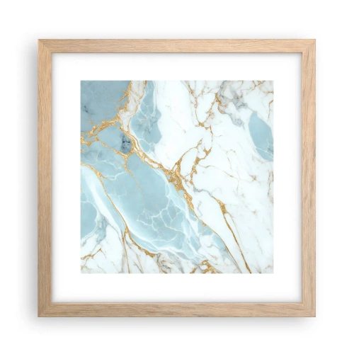 Poszter világos tölgy keretben - A kő gazdagsága - 30x30 cm