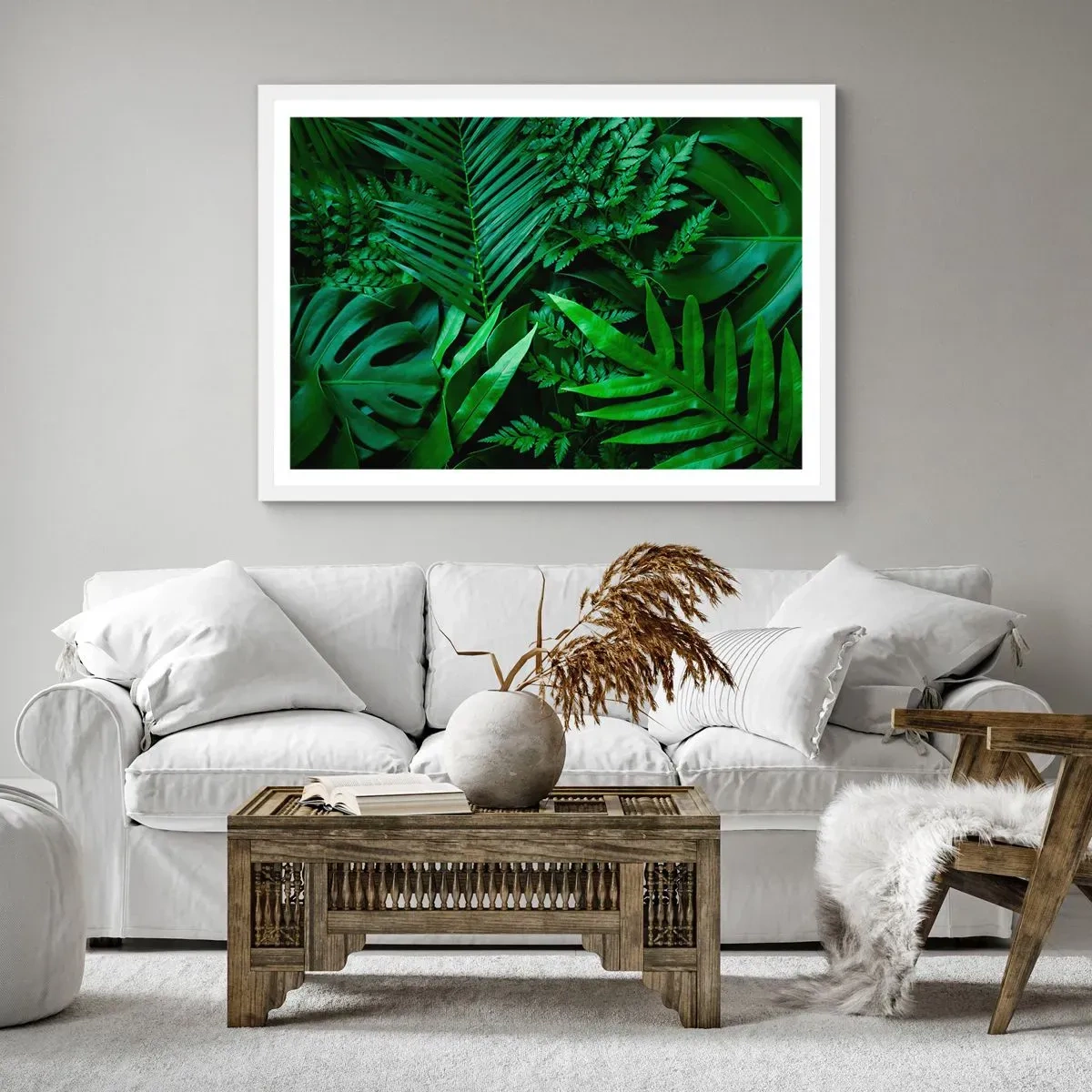 Poszter fekete keretben - Összebújva a zöldben - 91x61 cm