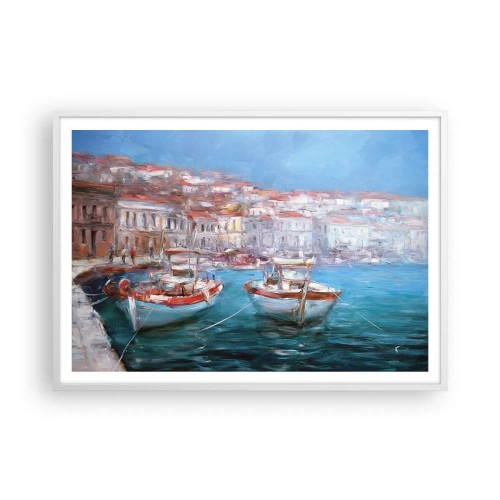Poszter fekete keretben - Olasz öböl - 100x70 cm