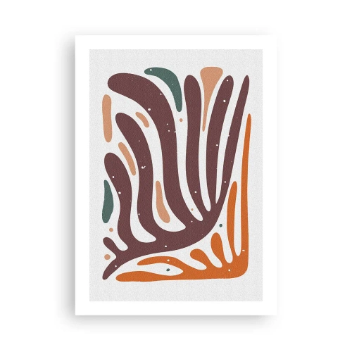 Poszter - Sugárzó organikus kompozíció - 50x70 cm