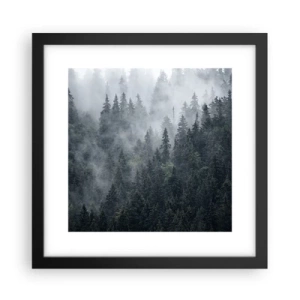 Poszter fehér keretben - Erdei hajnal - 30x30 cm