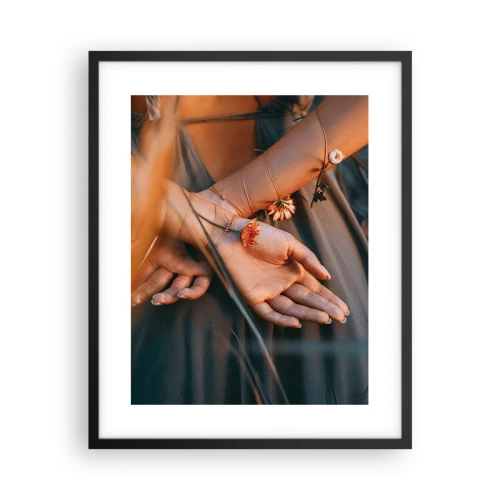 Poszter fehér keretben - Kapcsolatban a természettel - 40x50 cm