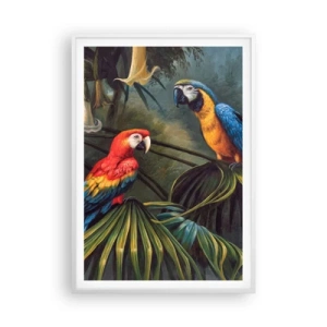 Poszter fekete keretben - Romantika a trópusokon - 70x100 cm