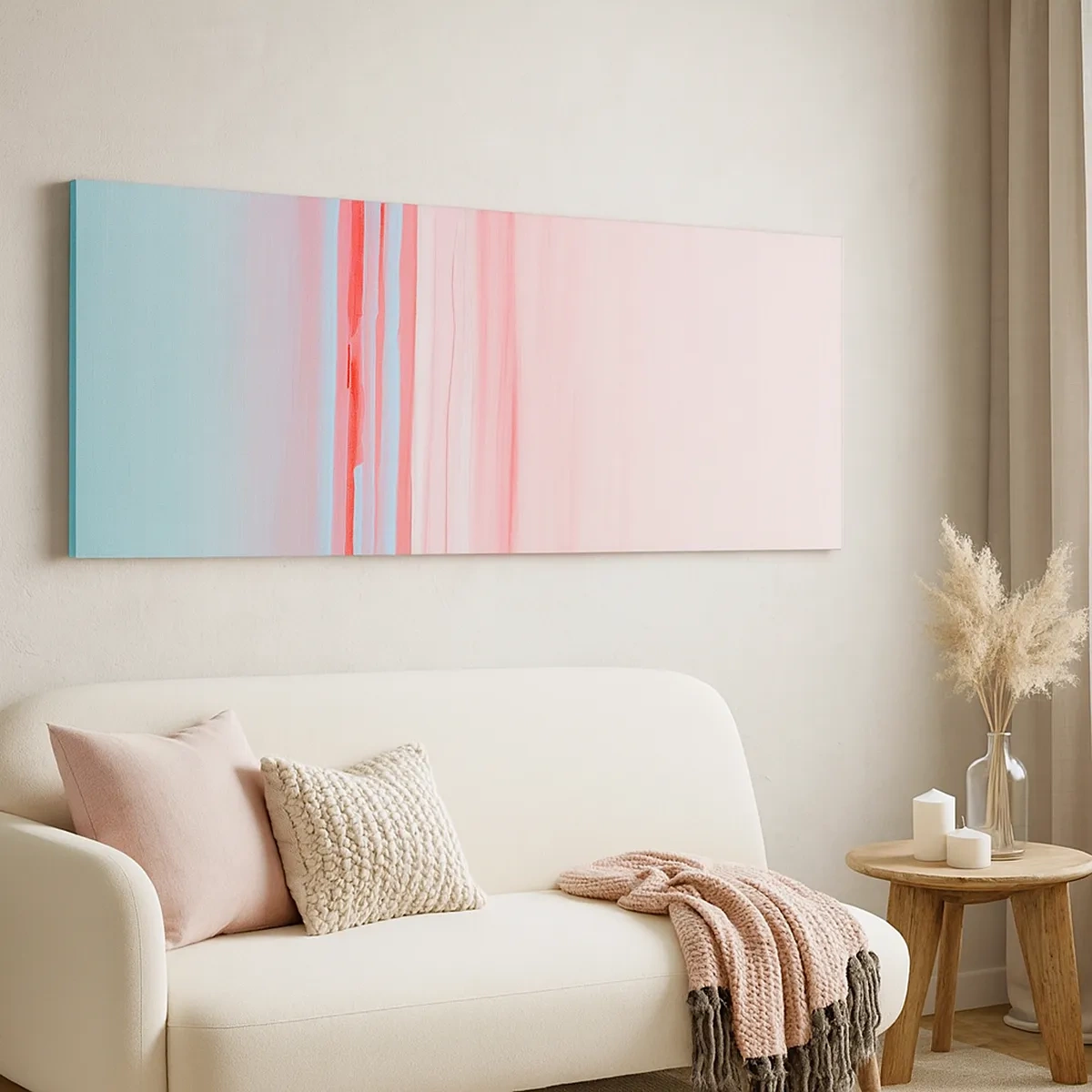 Vászonkép - Absztrakció hajnalban - 30x30 cm