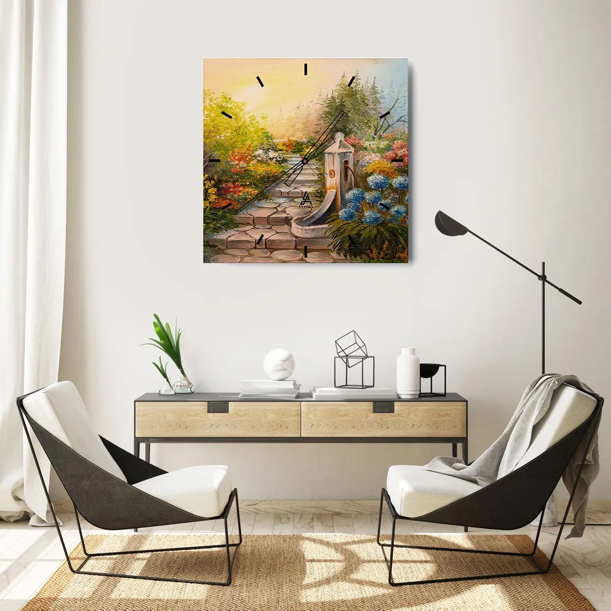 Falióra, Óra - Teljes virágzásban - 30x30 cm