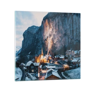 Üveg kép - A tél ragyogó szelleme - 30x30 cm