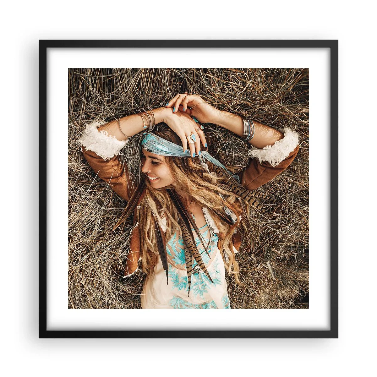 Poszter fehér keretben - Útban a szerelem nyara felé - 50x50 cm