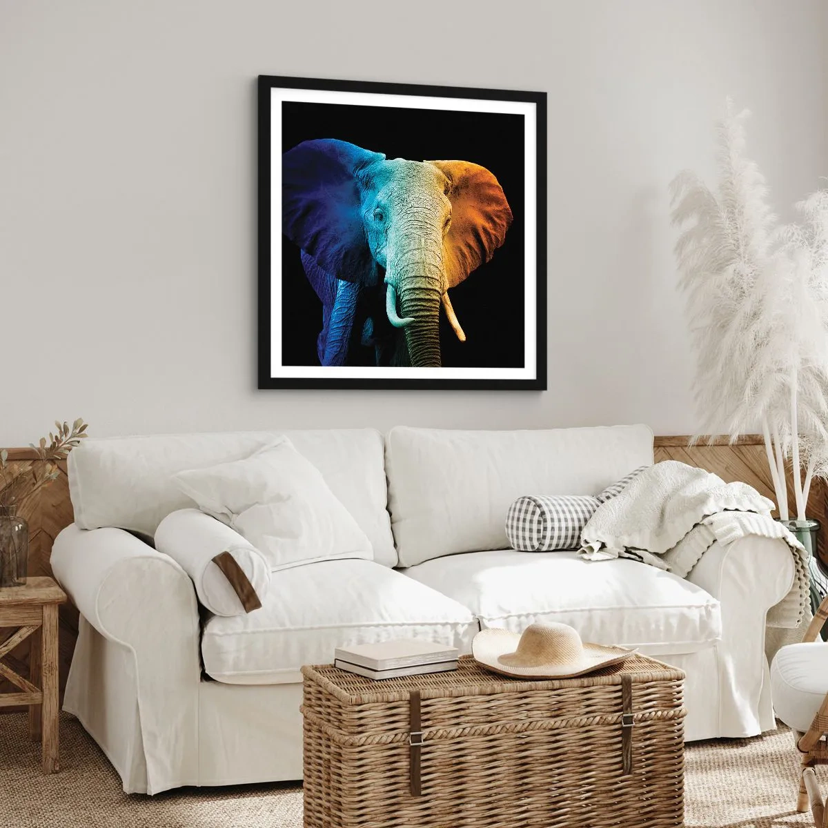 Poszter fehér keretben - Excentrikus, nem különc - 40x40 cm