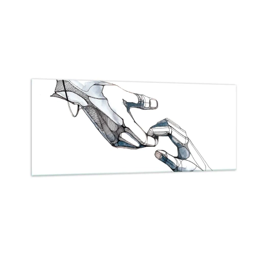 Üveg kép - Szép gesztus - 100x40 cm