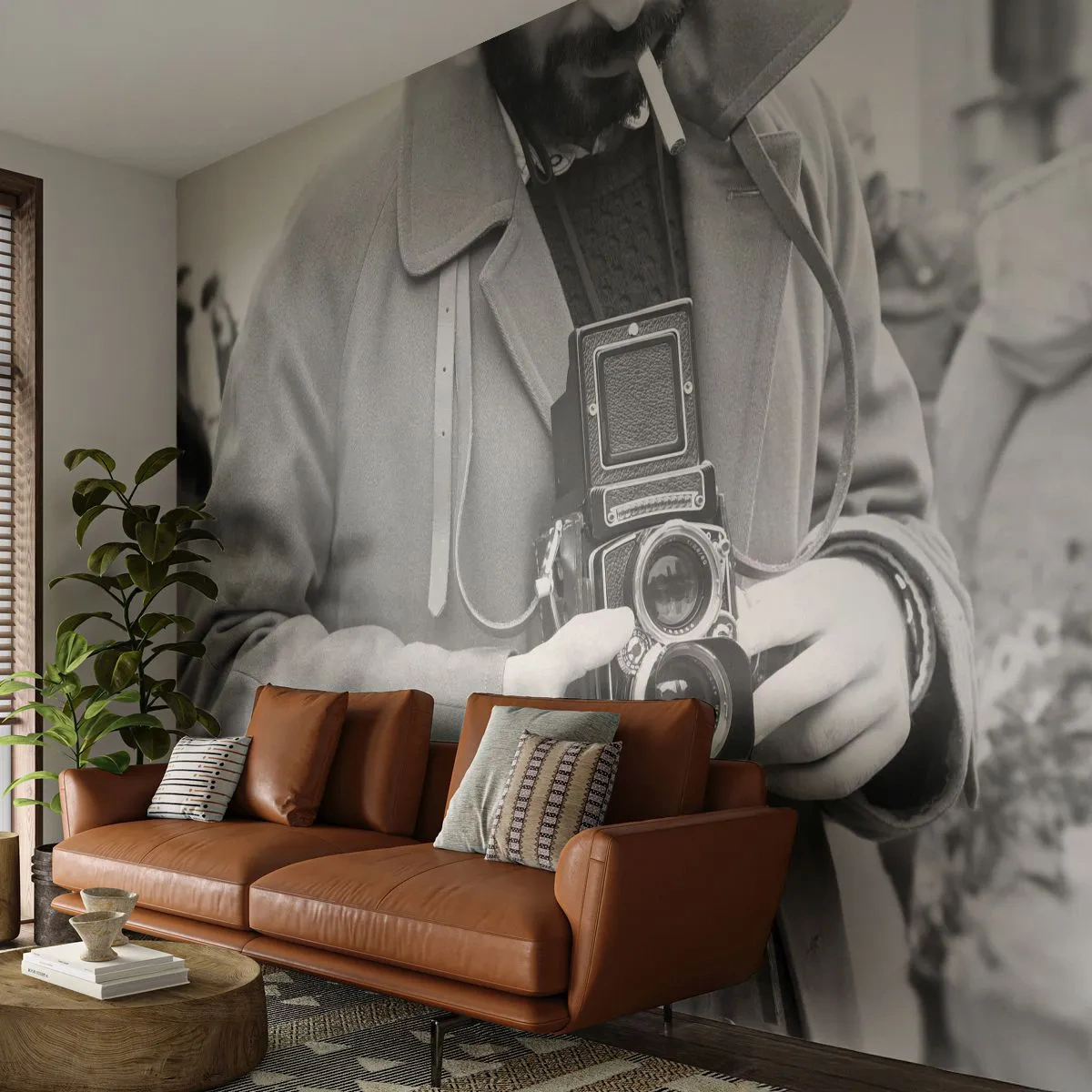 Öntapadós Fotótapéta Deluxe Sticker - Retro stílusban - Kamera, Szüret, Kamera - 250x175 cm
