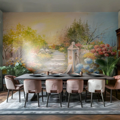 Öntapadós Fotótapéta Deluxe Sticker - Teljes virágzásban - Kert, Virágok, Természet - 150x105 cm