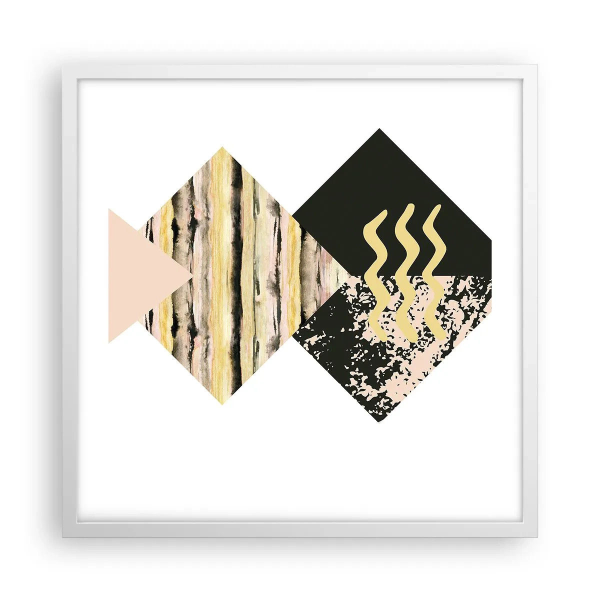 Poszter fekete keretben - Nem olyan egyszerű - 50x50 cm