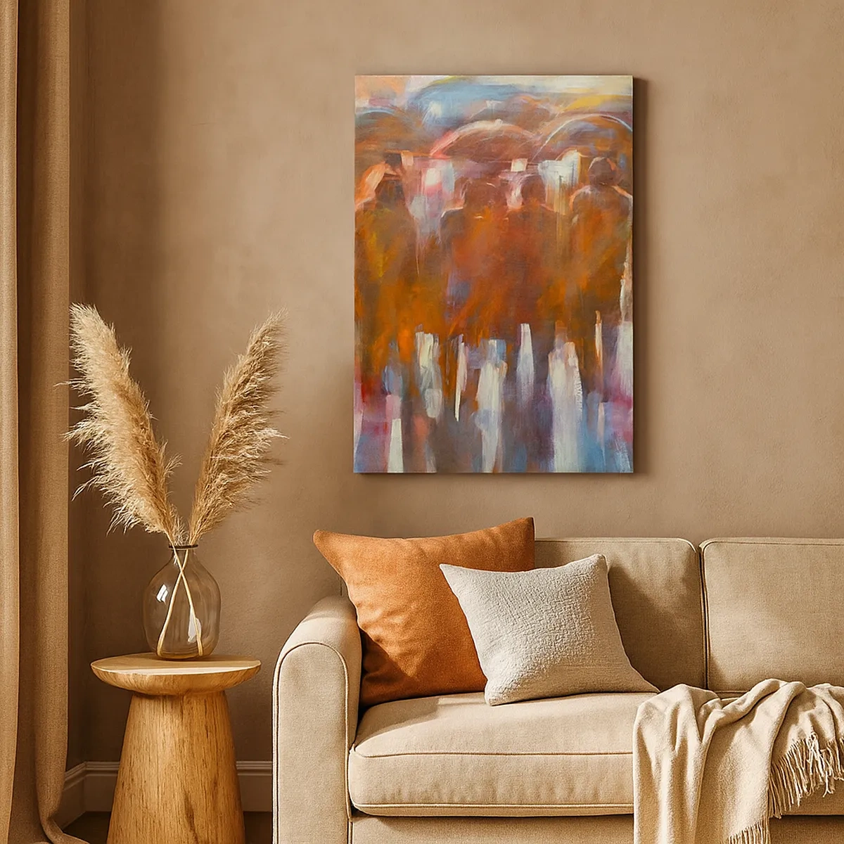 Vászonkép - Egyenlőek esőben és ködben - 50x70 cm