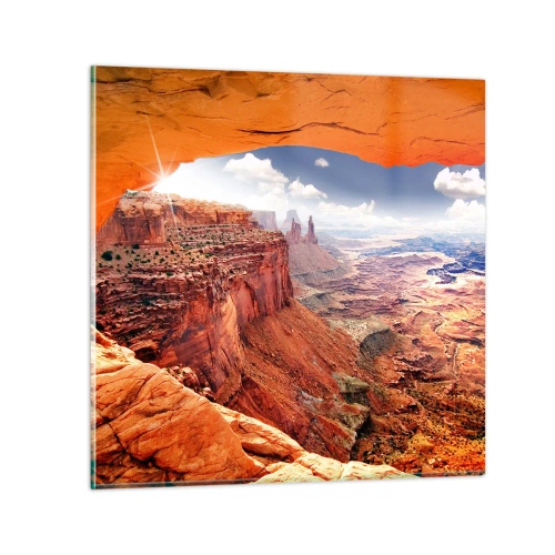 Üveg kép - Maga a természet faragta - 70x70 cm