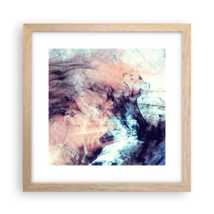 Poszter világos tölgy keretben - Érezd a szelet - 30x30 cm