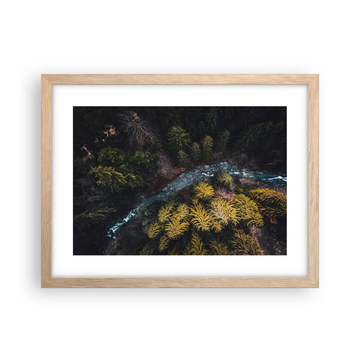 Poszter világos tölgy keretben - Gyorsan, egyre gyorsabban - 40x30 cm