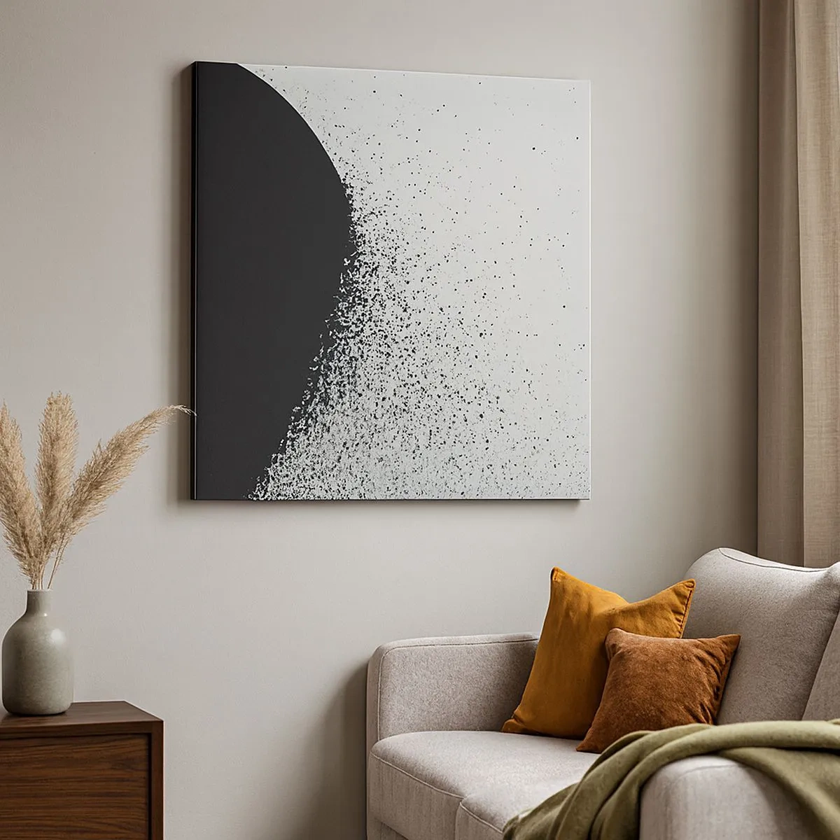 Vászonkép - Molekulák mozgása - 30x30 cm