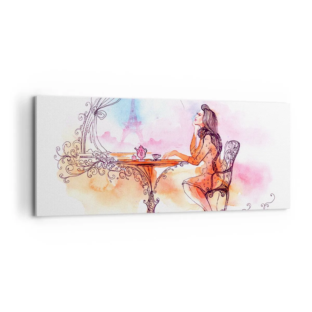 Vászonkép - Párizsi sikk - 100x40 cm