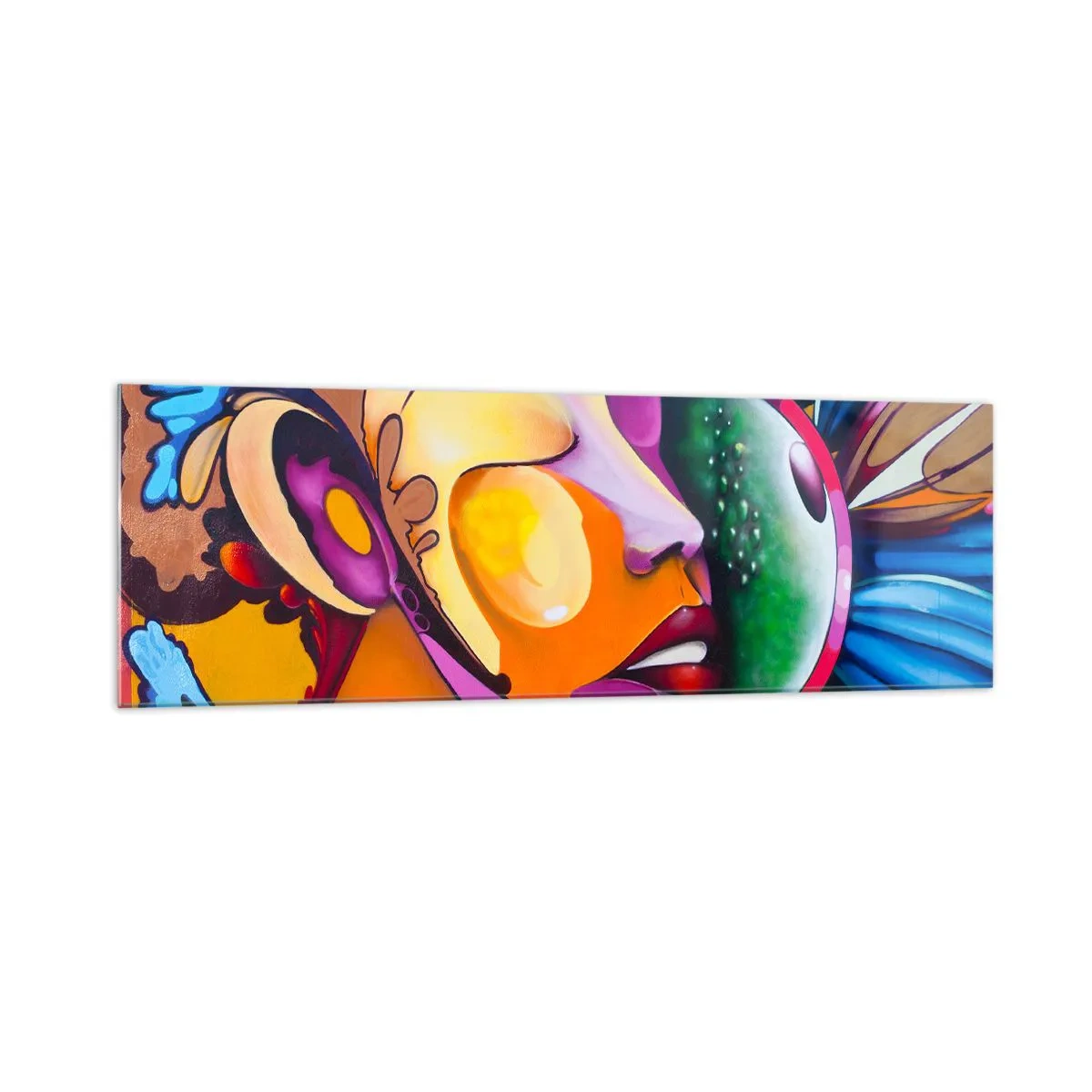 Üveg kép - Megérinteni színnel - 160x50 cm