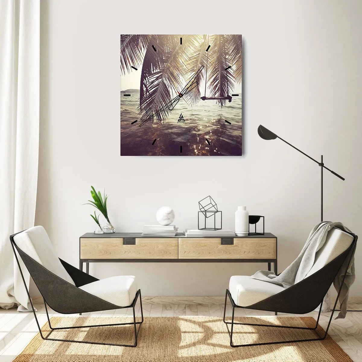 Falióra, Óra - Tetszés szerint hintázhat a felhők között - 30x30 cm