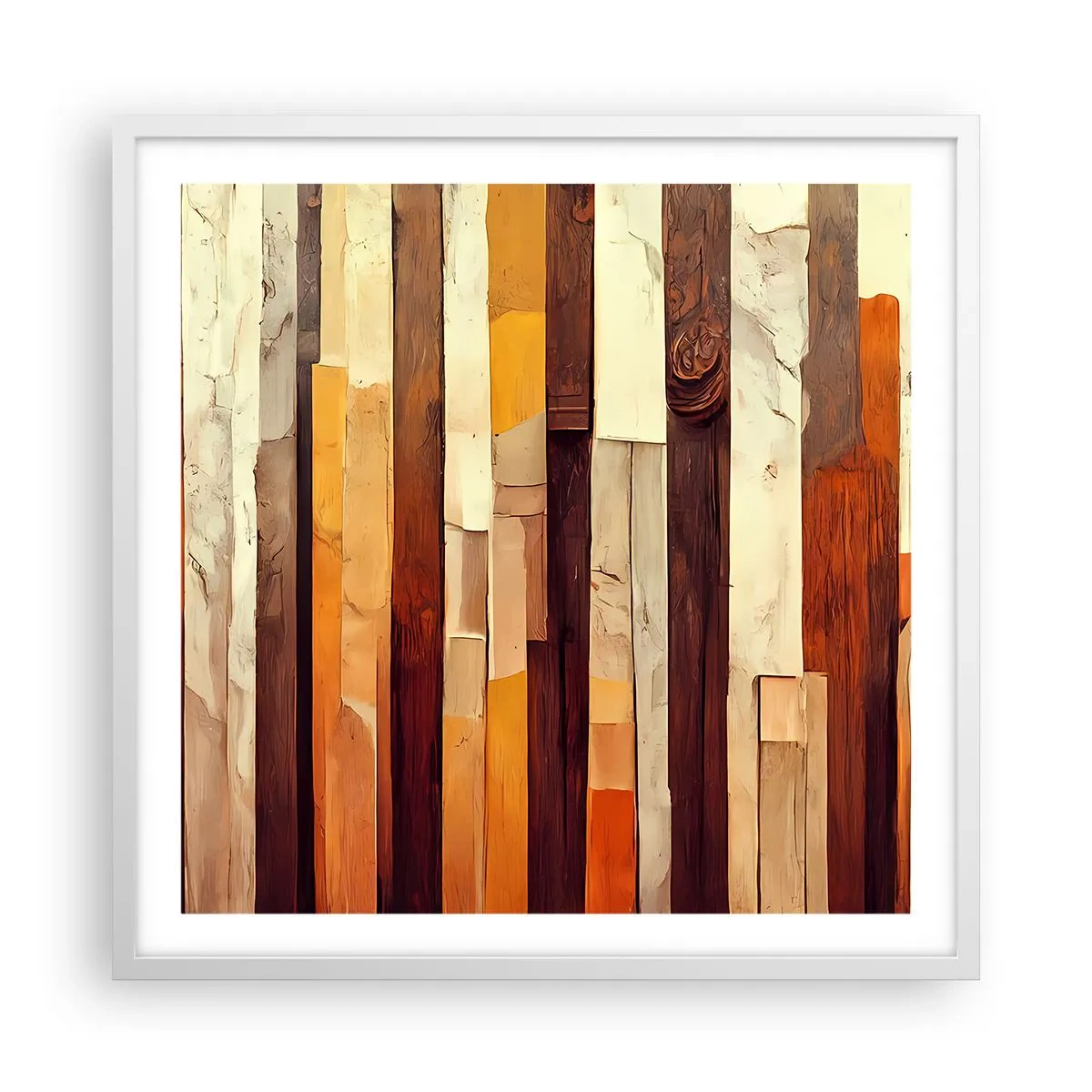 Poszter fekete keretben - Az erdei fák himnusza - 60x60 cm