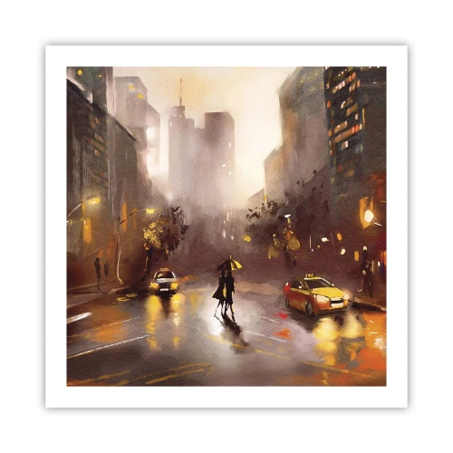 Poszter - New York fényében - 60x60 cm