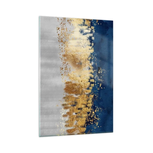Üveg kép - Modern kompozíció csillogással - 80x120 cm