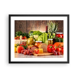 Poszter fehér keretben - Füstölt, sült és pácolt - 50x40 cm