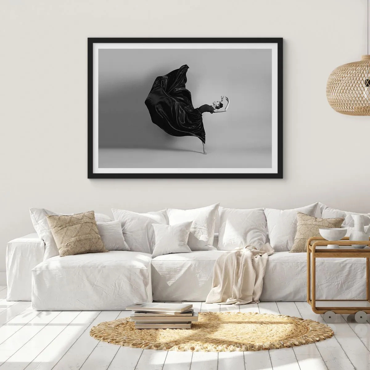 Poszter fehér keretben - Szárnyas zene - 70x50 cm