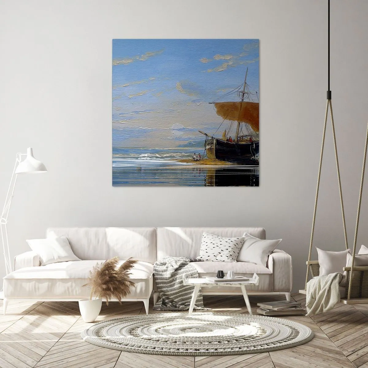 Vászonkép - Víz, föld, levegő - 60x60 cm