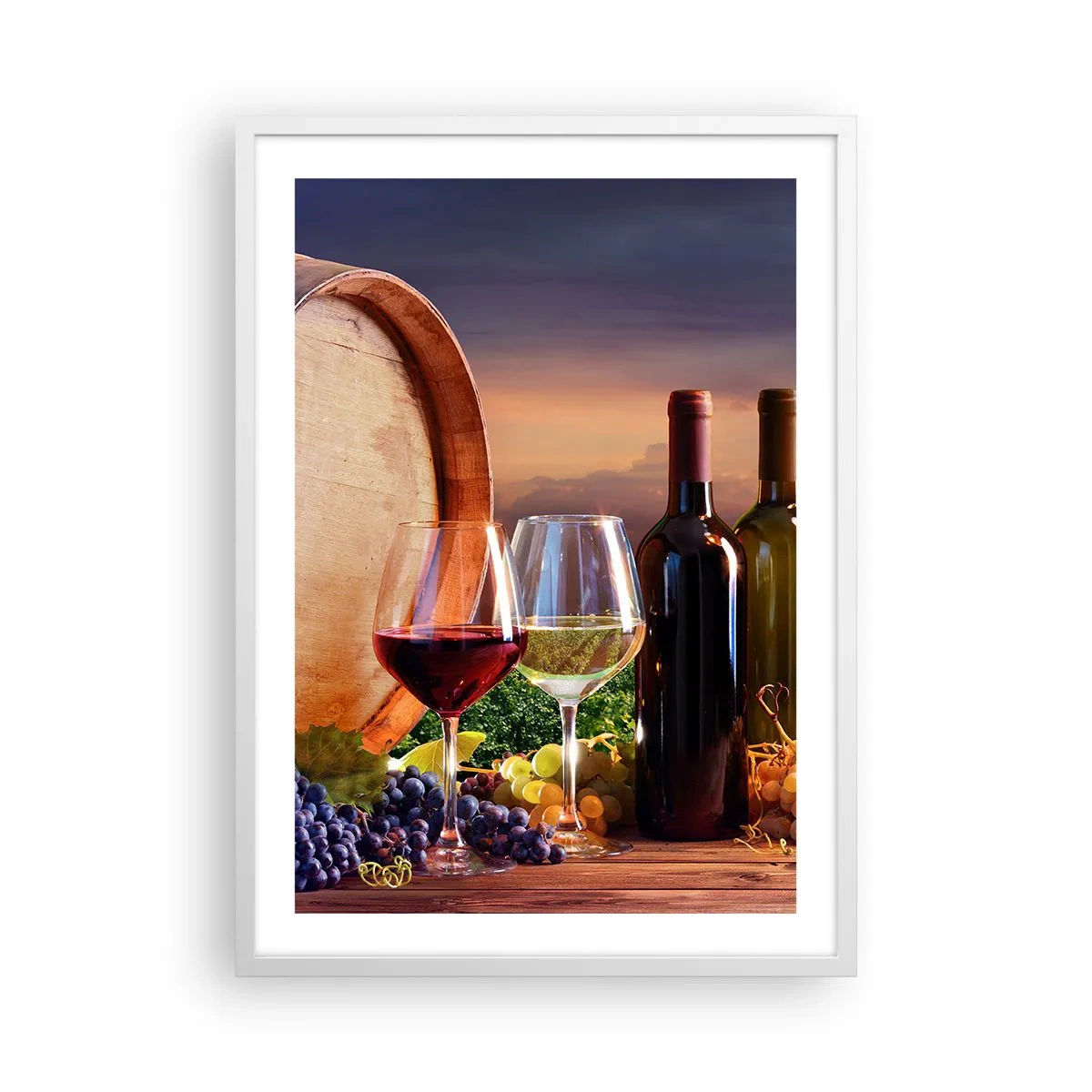 Poszter fekete keretben - Az életnek itt íze van - 50x70 cm