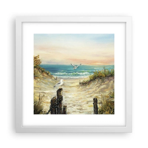 Poszter fekete keretben - Szélcsend - 30x30 cm