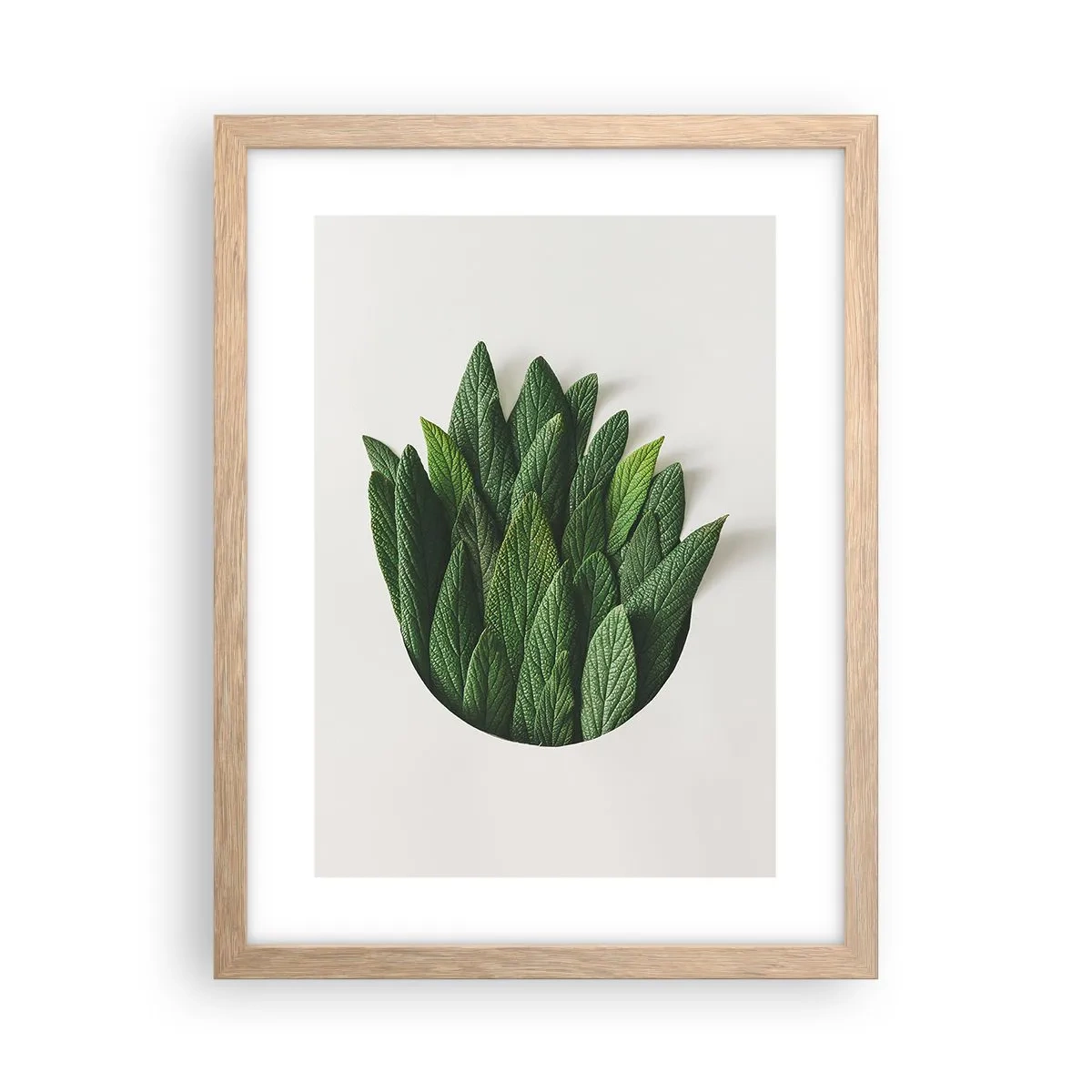 Poszter világos tölgy keretben - Féktelen kíváncsiság - 30x40 cm