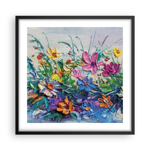 Poszter fehér keretben - Egyáltalán nem csendélet - 50x50 cm