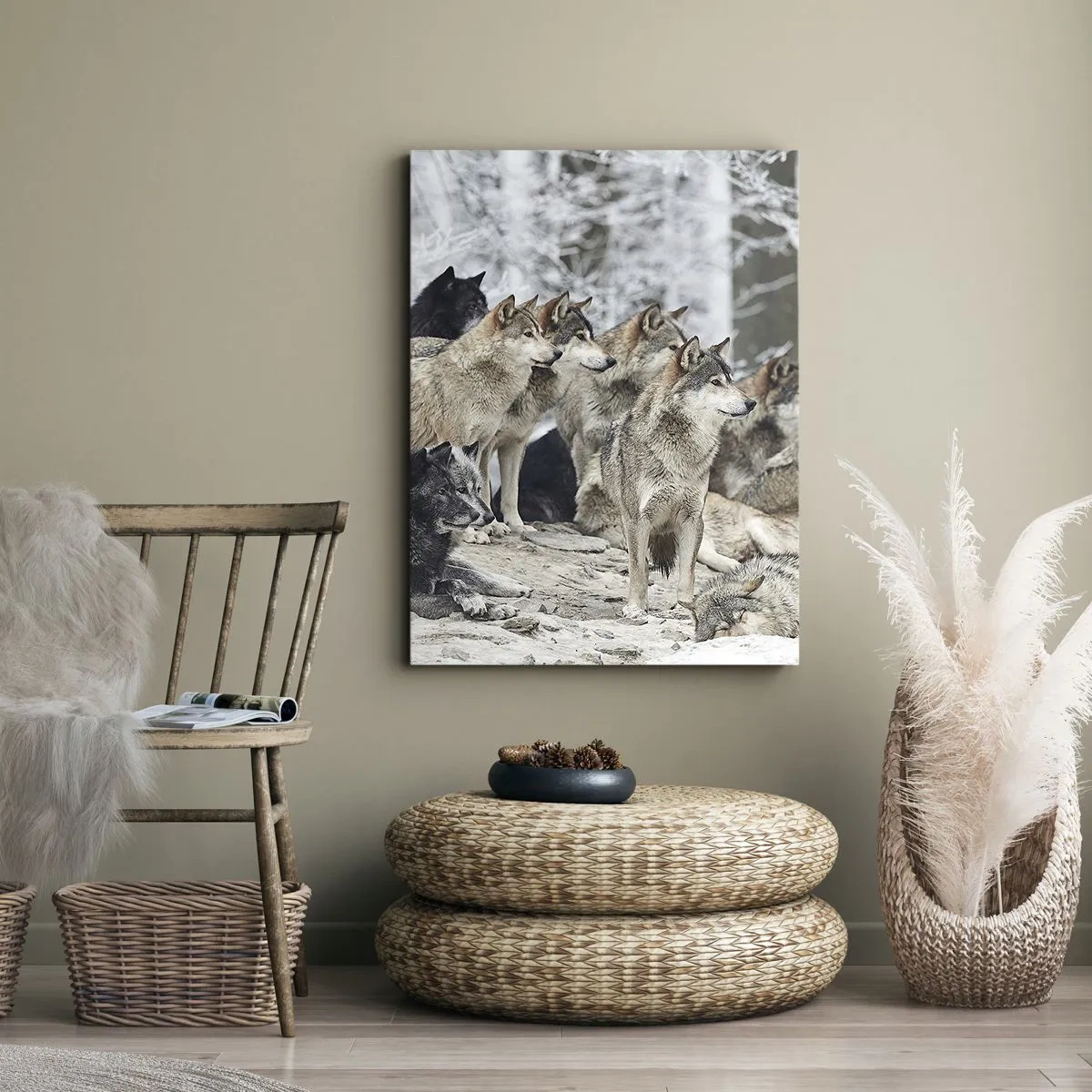 Vászonkép - Család és barátok - 55x100 cm