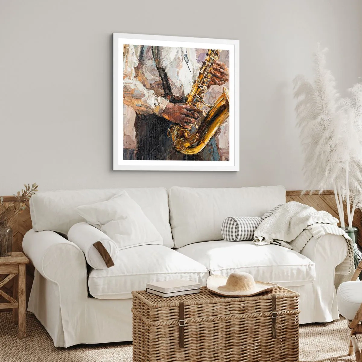 Poszter fekete keretben - Itt az idő egy szólóra - 30x30 cm