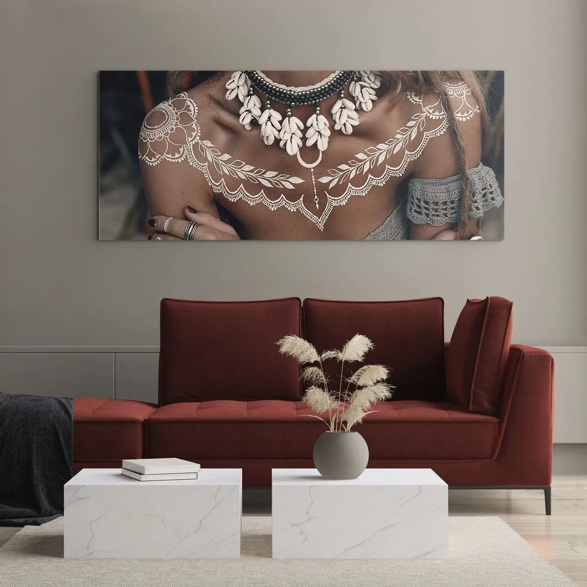Üveg kép - Talizmánok, a nőiesség rituáléi - 120x50 cm