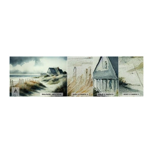 Fotótapéta Minta Premium Sand - Távol a nyüzsgéstől  - Ház, Strand, Tenger - 100x30 cm