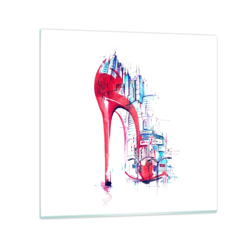 Üveg kép - Nagyvárosi elegancia - 70x70 cm