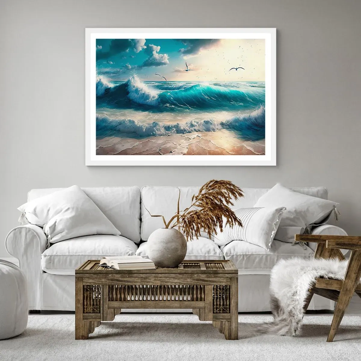 Poszter fekete keretben - Zaj csak neked - 91x61 cm