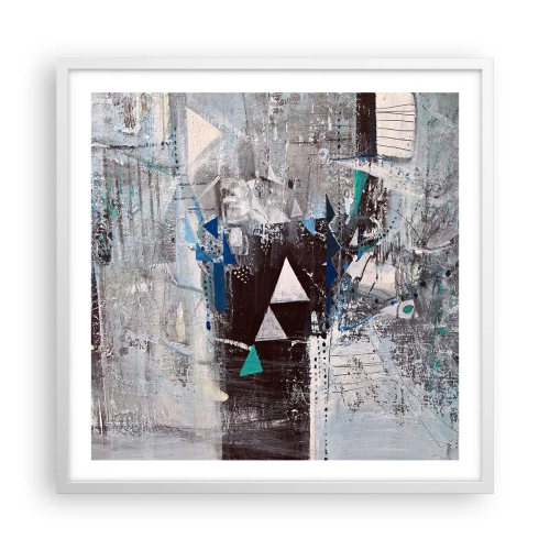 Poszter fekete keretben - A háromszögek felülíró sorrendje - 60x60 cm