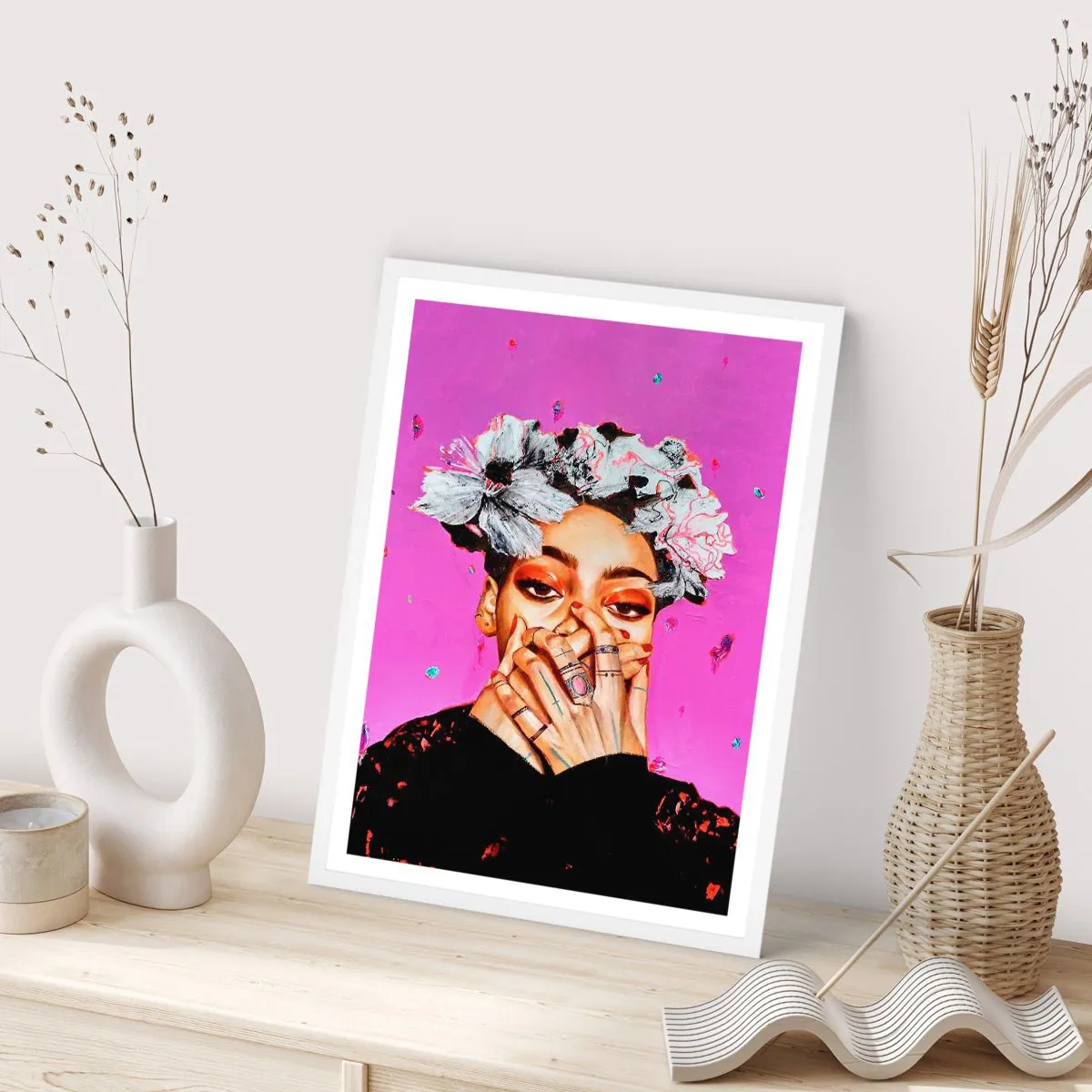 Poszter fekete keretben - Egy kis őrültség - 50x70 cm