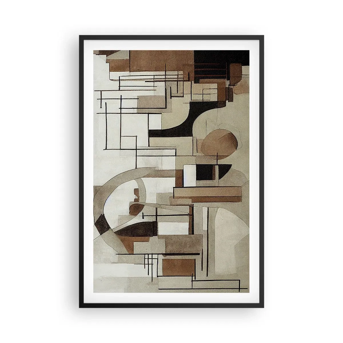 Poszter fehér keretben - Városkép 2.0 - 61x91 cm