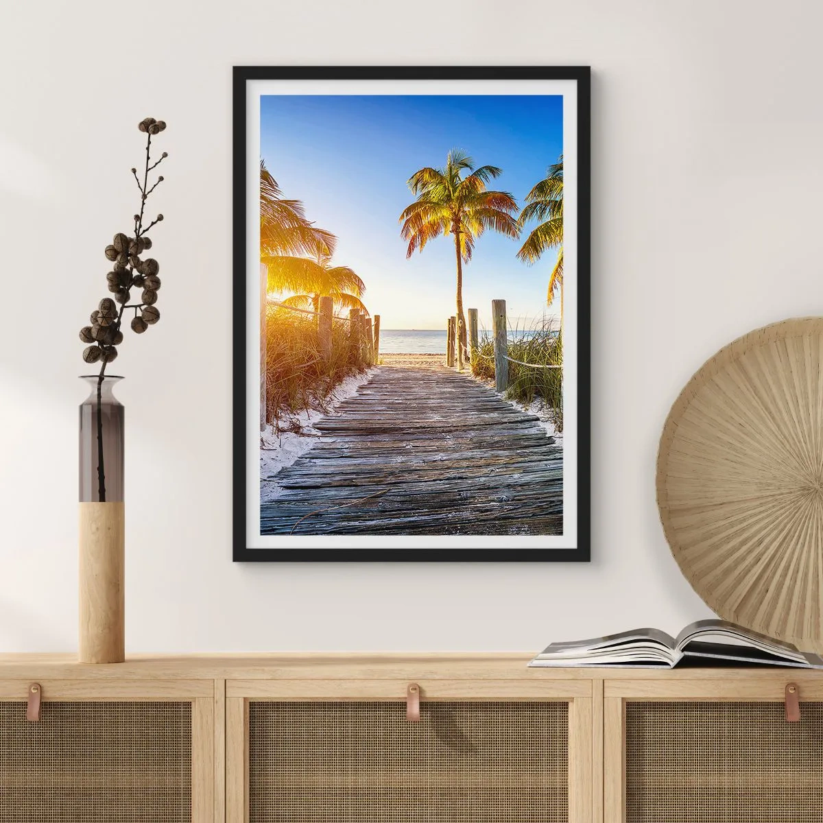 Poszter fehér keretben - Egyenesen a paradicsomba - 40x50 cm