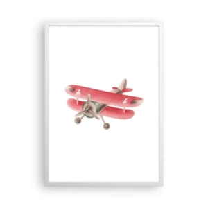 Poszter fekete keretben - Készen áll a magasba repülni - 50x70 cm