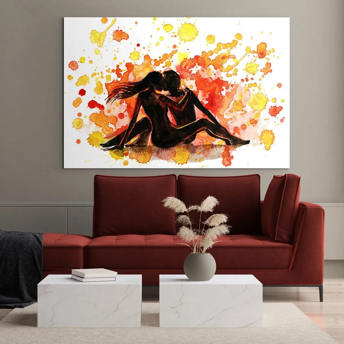 Üveg kép - És világosság lett - 100x70 cm