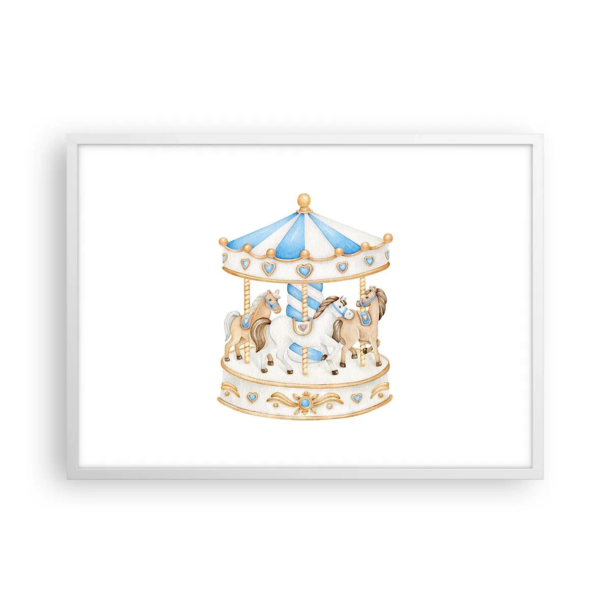 Poszter fekete keretben - Édes gyermekkor - 70x50 cm