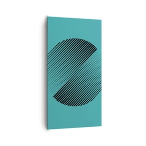 Vászonkép - A kör - egy geometriai variáció - 65x120 cm